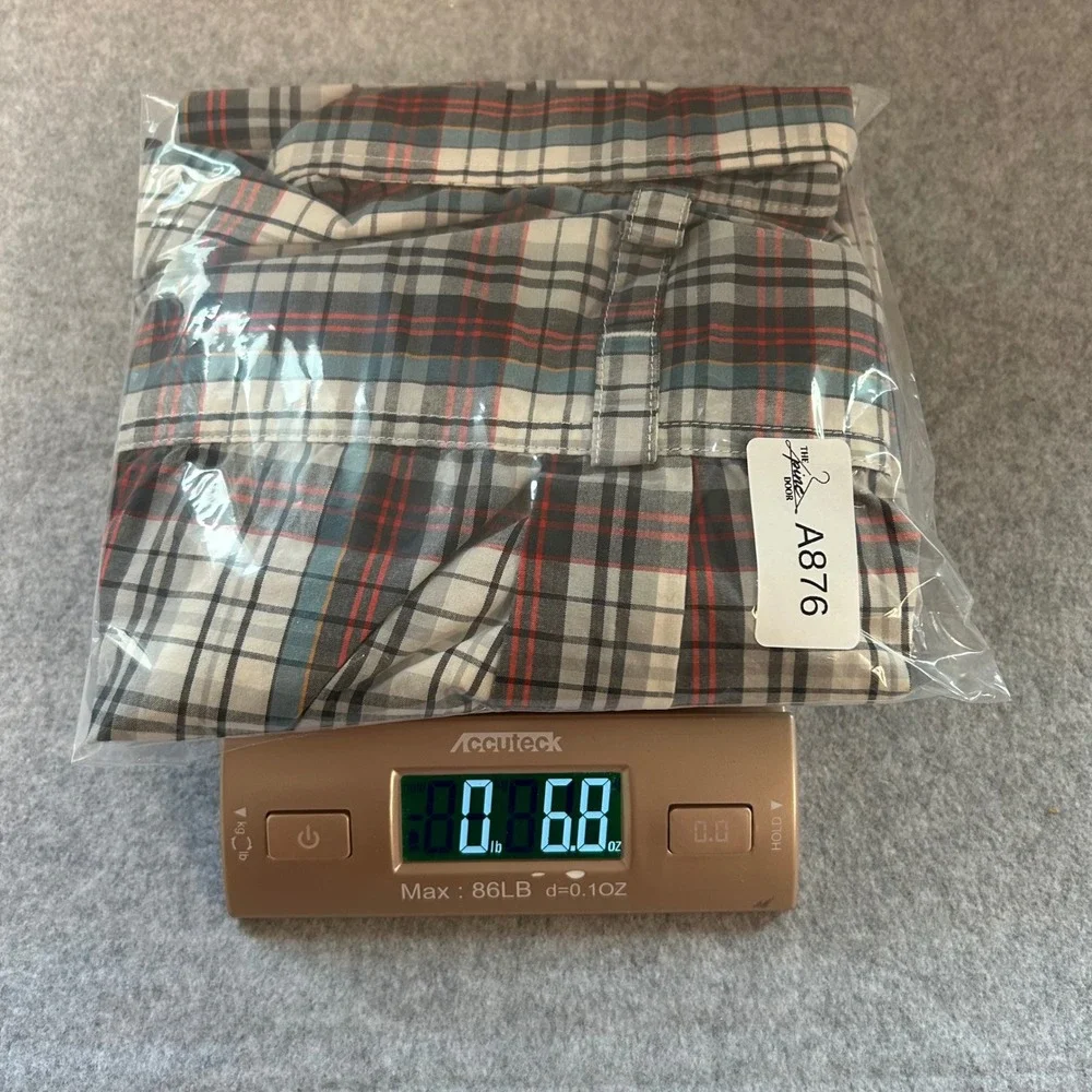 The North Face Mens Medium‎ Hammets Shirt Plaid Button Front Short Sleeve Gorp